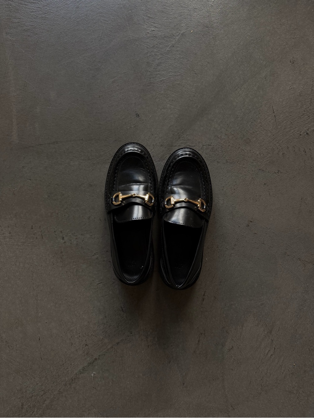 Classic Black Leather Women’s Loafers